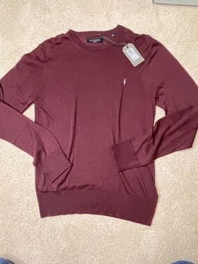 All Saints Burgundy Medium Sweater - NWT